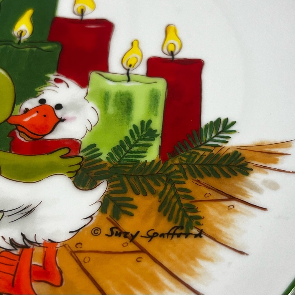 Enesco x Suzy Spafford Suzy’s Zoo Christmas 1981 Porcelain Collectible Plates 5 - Picture 2 of 11